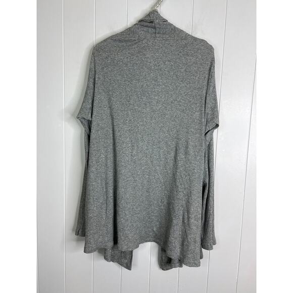 Skin Worldwide Raiya Gray Ribbed Open Front Cardigan Size XXL/Size 5 - Picture 7 of 7